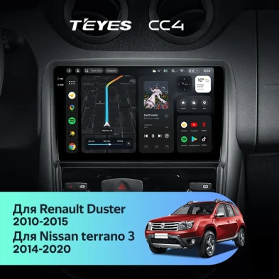 Штатная магнитола Teyes CC4 8/128 Renault Duster 1 (2010-2015)