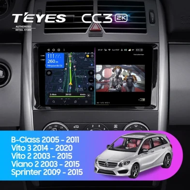 Штатная магнитола Teyes CC3 2K 4/32 Mercedes-Benz Vito W639\W447 (2006-2022)