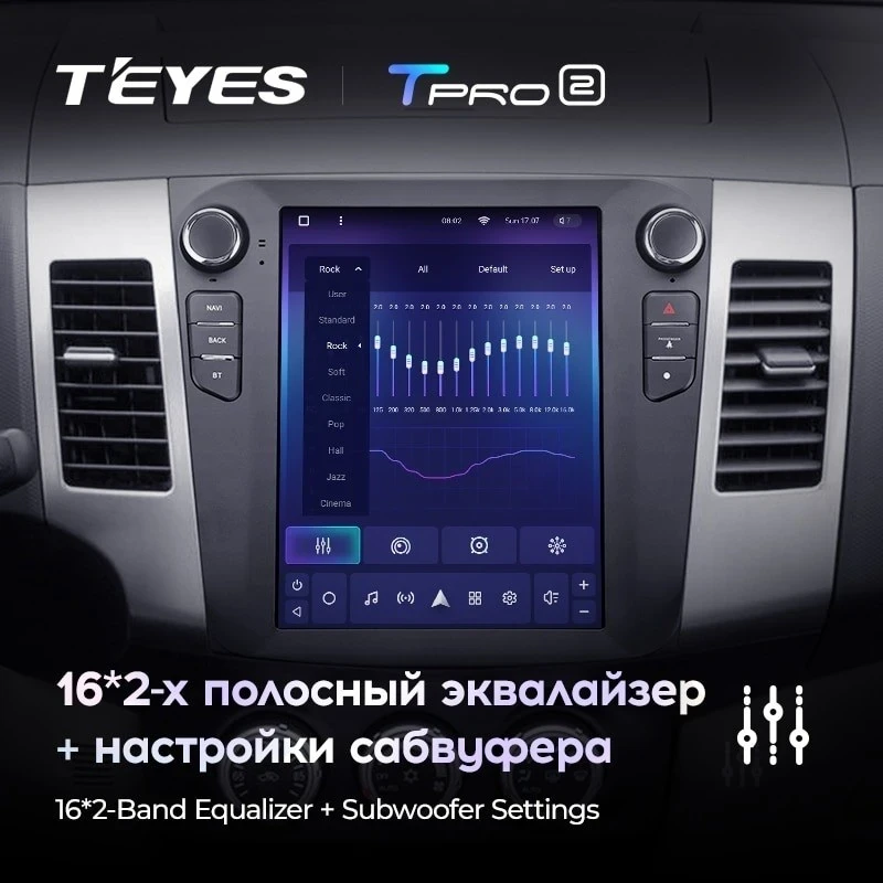 Штатная магнитола Tesla style Teyes TPRO 2 3/32 Peugeot 4007 (2007-2012) Тип-A