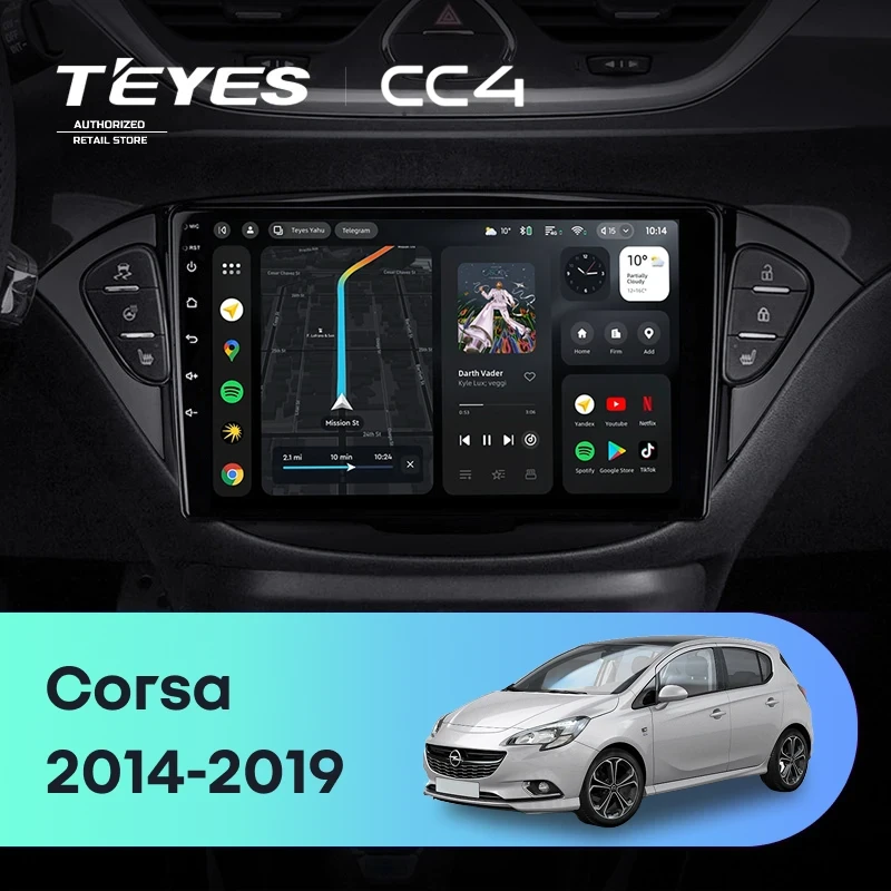 Штатная магнитола Teyes CC4 8/128 Opel Corsa (2014-2019)