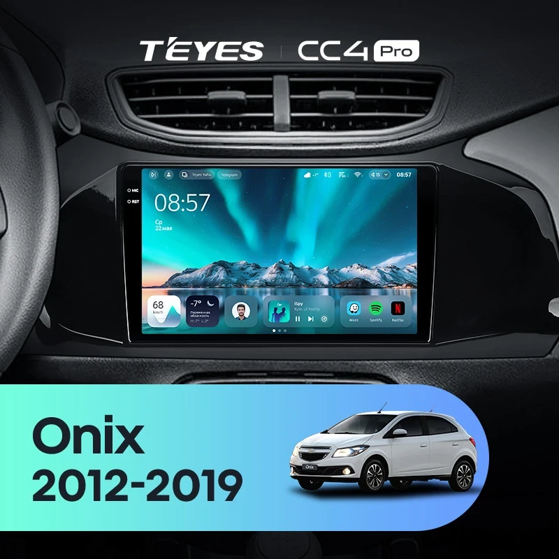 Штатная магнитола Teyes CC4 Pro 8/128 Chevrolet Onix (2012-2019)