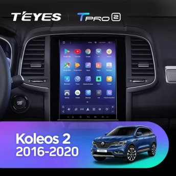 Штатная магнитола Tesla style Teyes TPRO 2 4/32 Renault Koleos 2 (2016-2020)