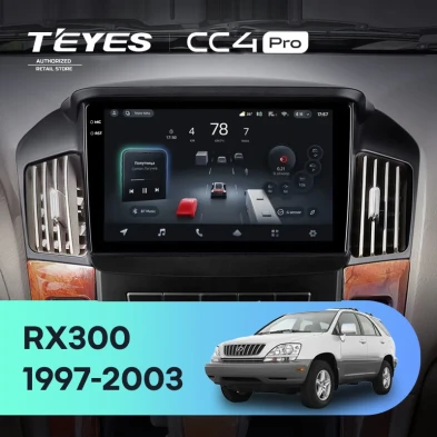 Штатная магнитола Teyes CC4 Pro 8/128 Lexus RX300 XU10 (1997-2003) F2
