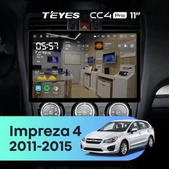 Штатная магнитола Teyes CC4 Pro 8/128 Subaru Impreza 4 (2011-2015) Тип-A (11")