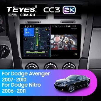 Штатная магнитола Teyes CC3 2K 4/64 Dodge Nitro (2006-2011)