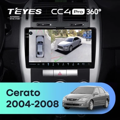 Штатная магнитола Teyes CC4 Pro 360 8/128 Kia Cerato (2004-2008) F2