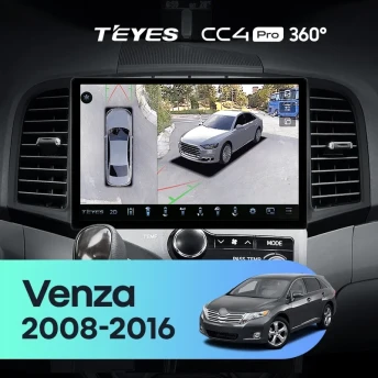 Штатная магнитола Teyes CC4 Pro 360 8/128 Toyota Venza (2008-2016) (11")