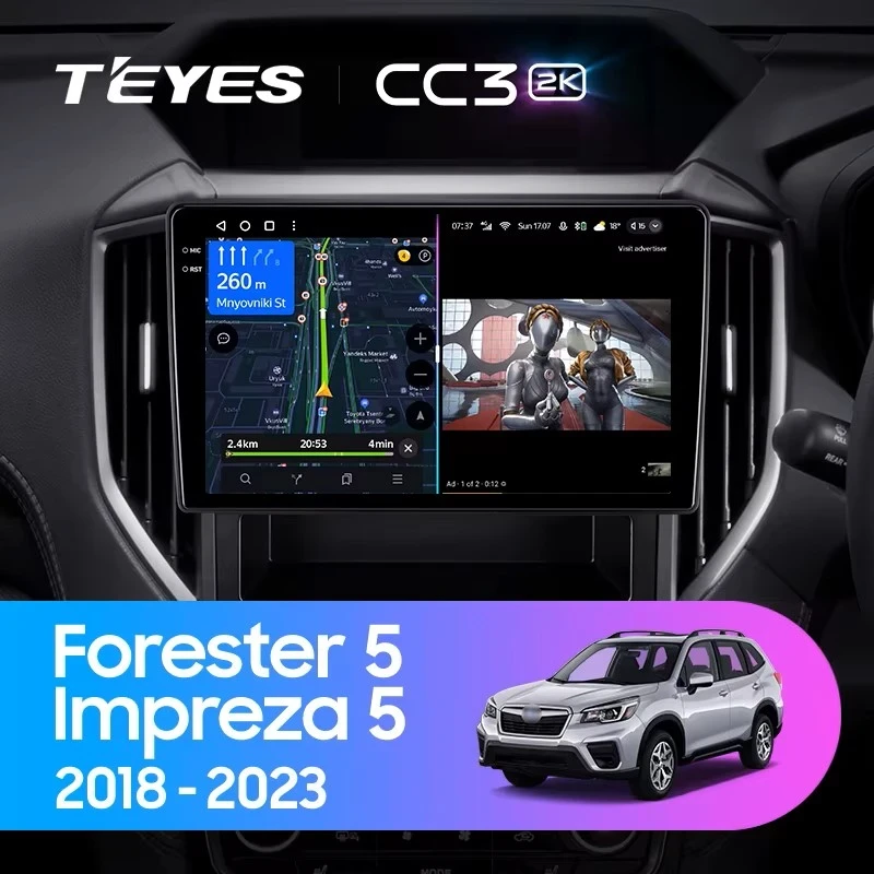Штатная магнитола Teyes CC3 2K 4/32 Subaru Impreza 5 (2018-2023)